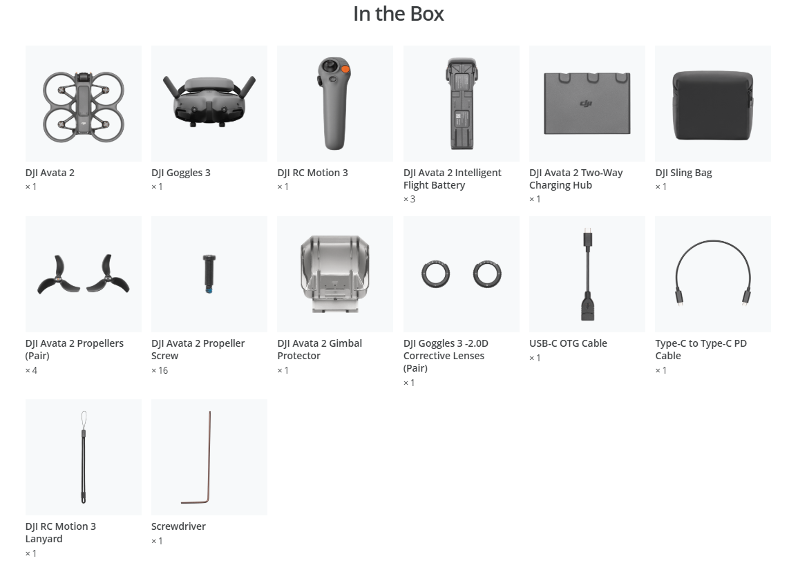 DJI AVATA 2 FLY MORE COMBO 3 BATERIAS