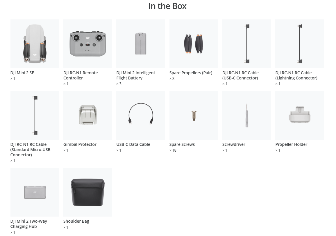 Drone DJI Mini 2 SE Fly More Combo