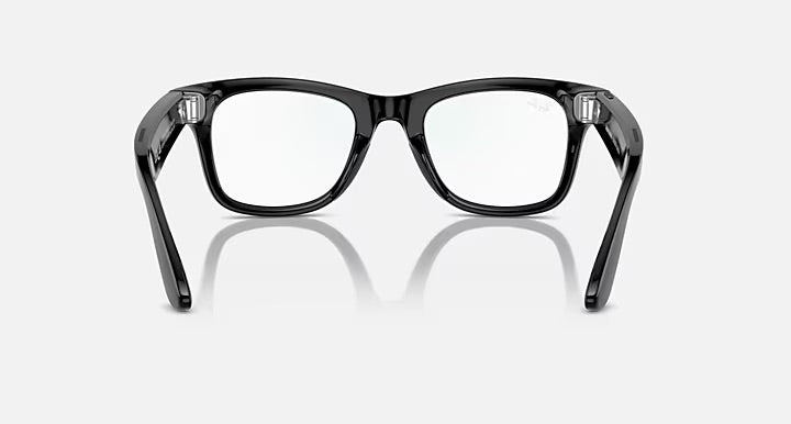 RayBan Meta Wayfarer - Shiny Black/Clear