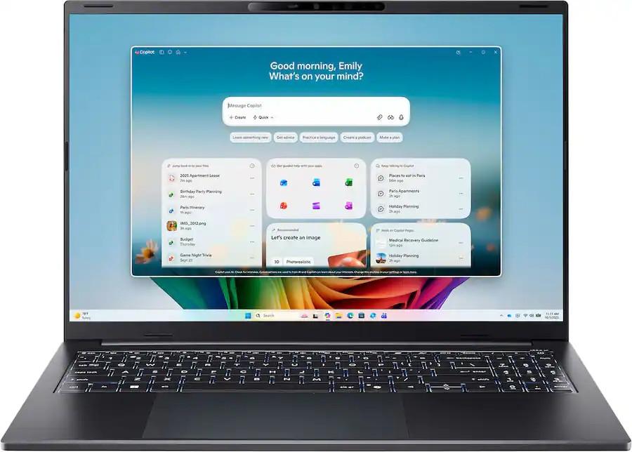 Acer Swift Go 16 AI - vista frontal