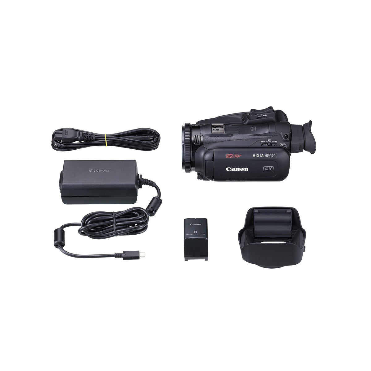 Canon VIXIA HF G70 - Videocámara 4K UHD con zoom óptico 20x - vista 4