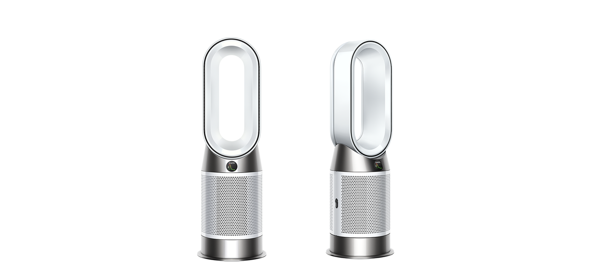 Dyson Purifier Hot+Cool HP1 - Purificador, calefactor y ventilador - vista frontal y lateral