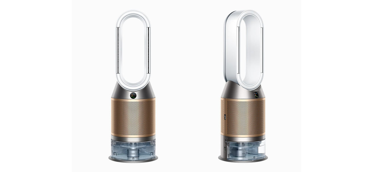 Dyson Purifier Humidify+Cool PH2 De-NOx - Purificador y humidificador - vista frontal y lateral