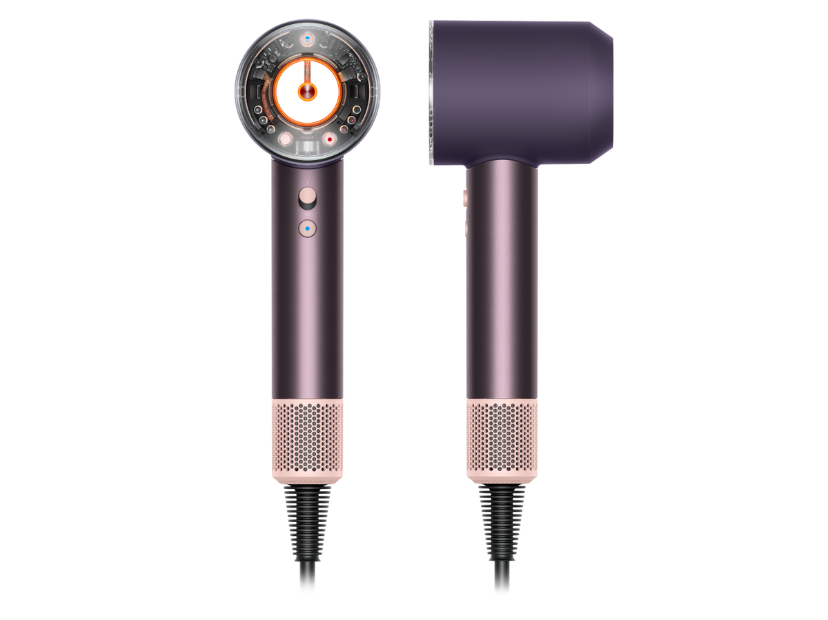 Dyson Supersonic Nural Jasper Plum - Secador de pelo - vista frontal y lateral