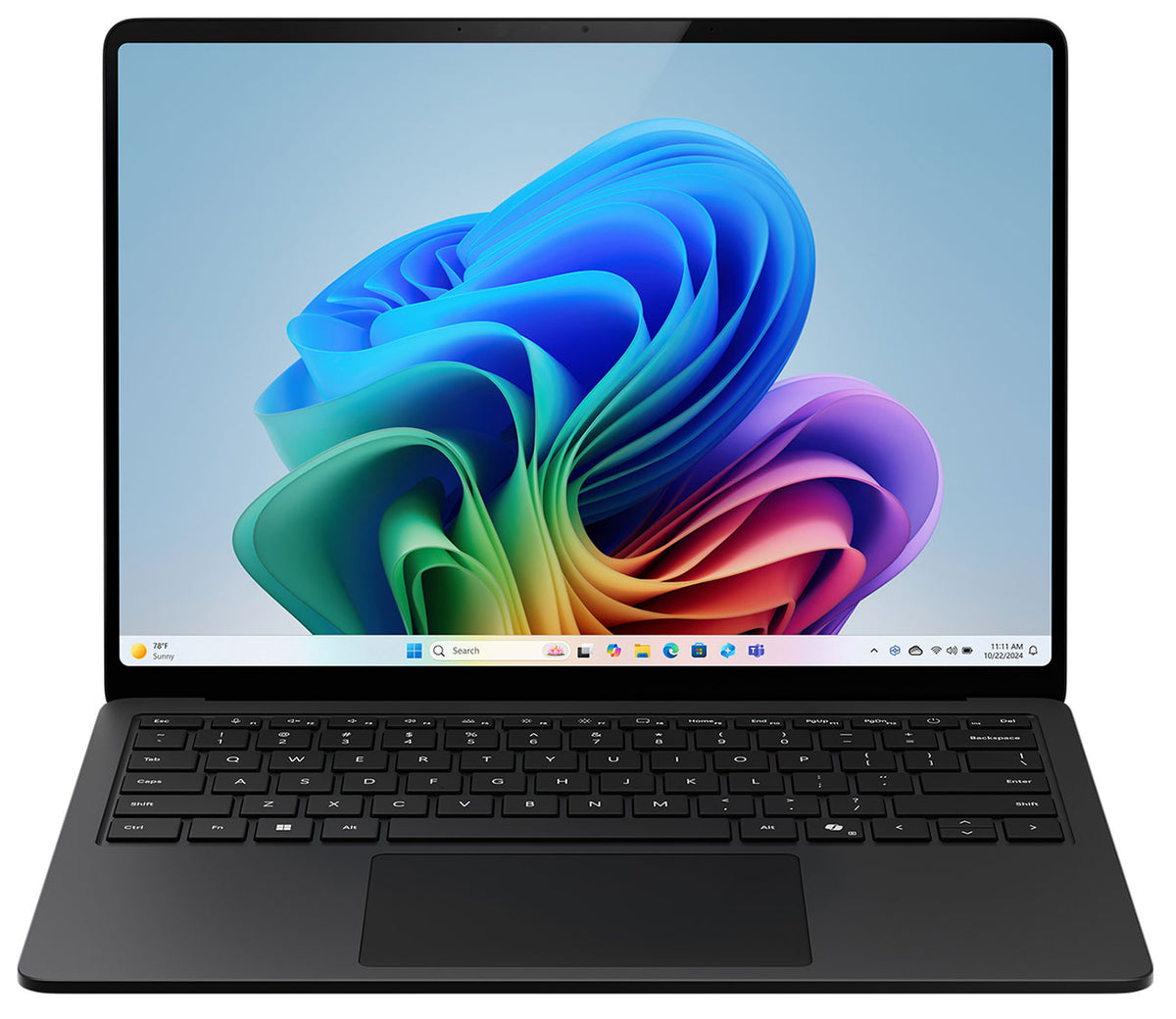 Microsoft Surface Laptop 13.8 negro vista frontal
