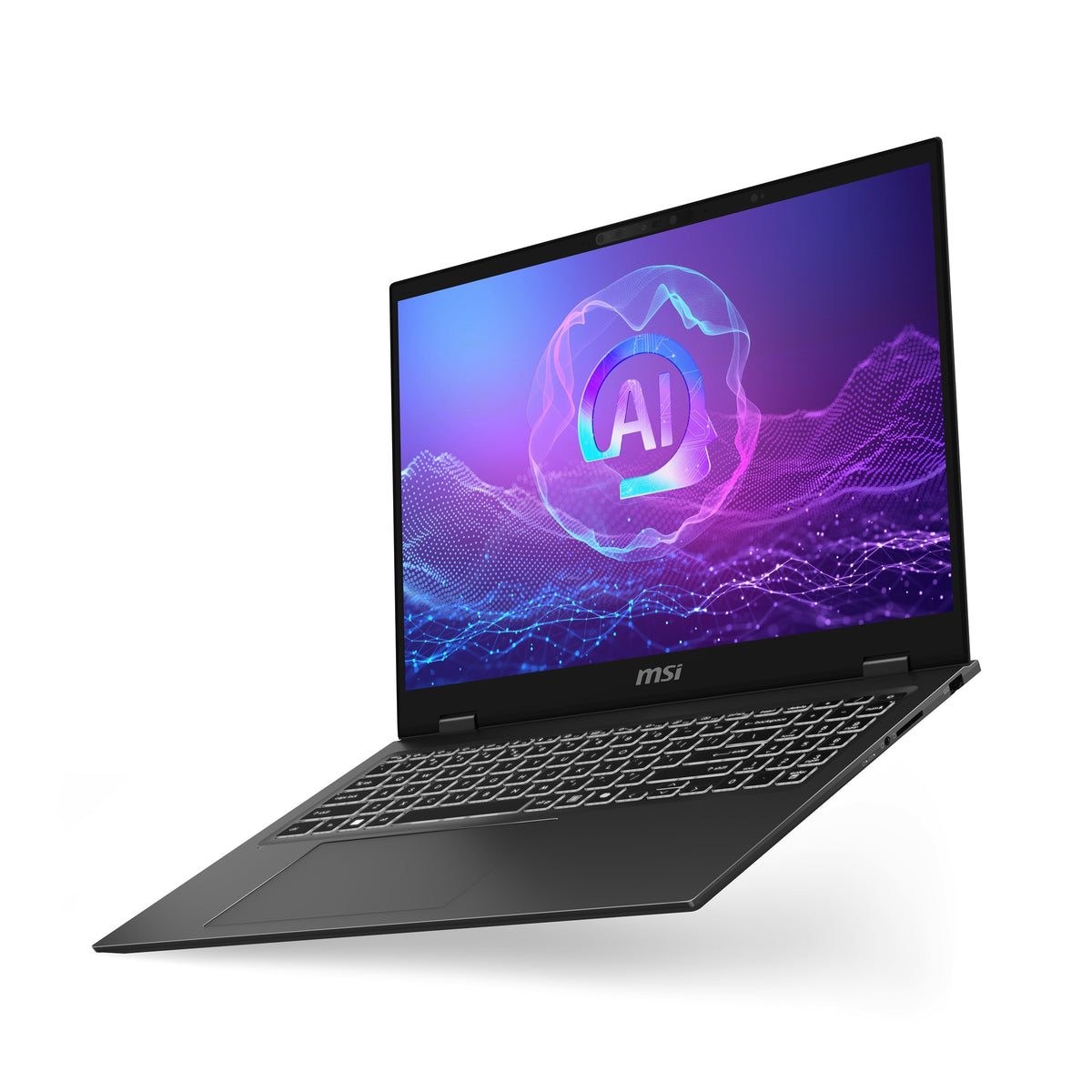 MSI Prestige 16 AI+ - vista angular