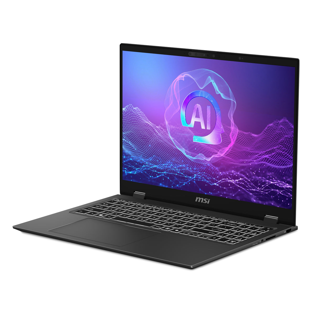 MSI Prestige 16 AI+ - vista angular