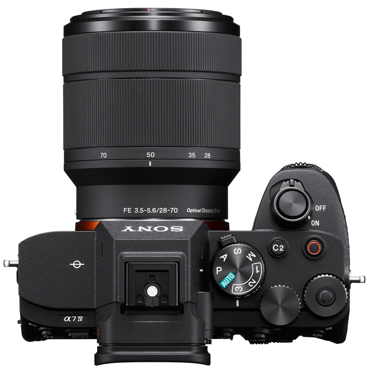 Sony Alpha 7 IV Kit 28-70mm - vista superior