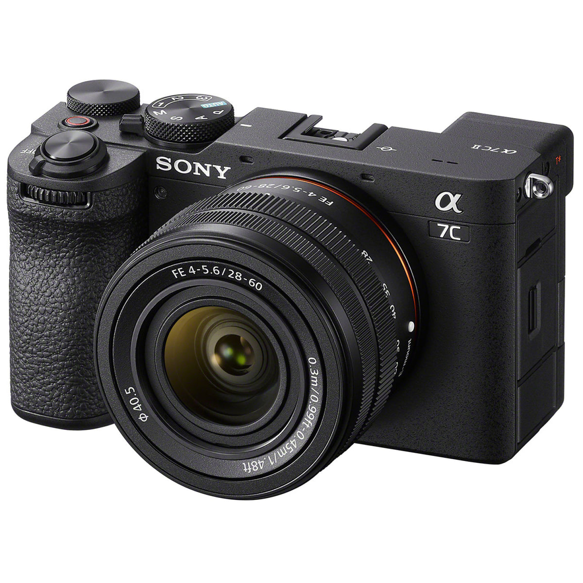Sony Alpha 7C II Kit 28-60mm - vista frontal derecha