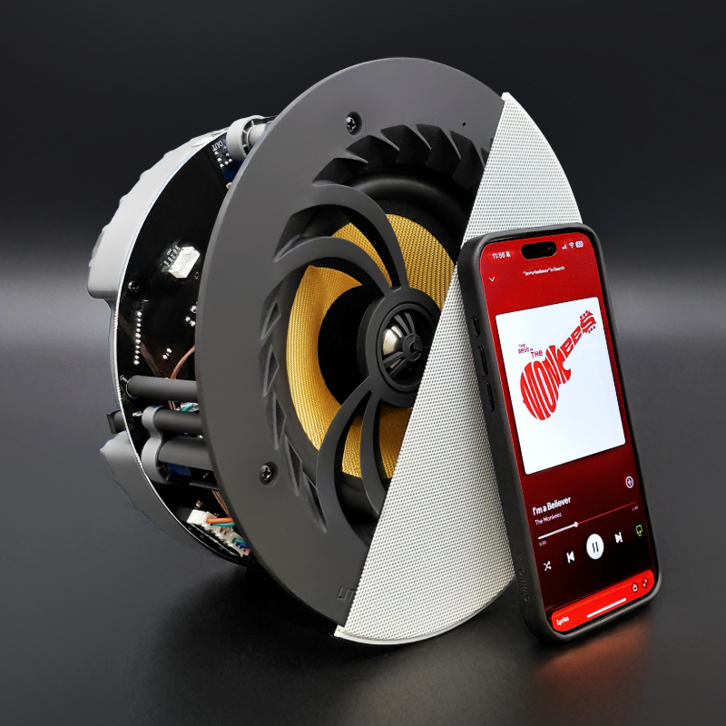 Lithe Audio All-in-one Wi-Fi  & Bluetooth Ceiling speaker (SINGLE)