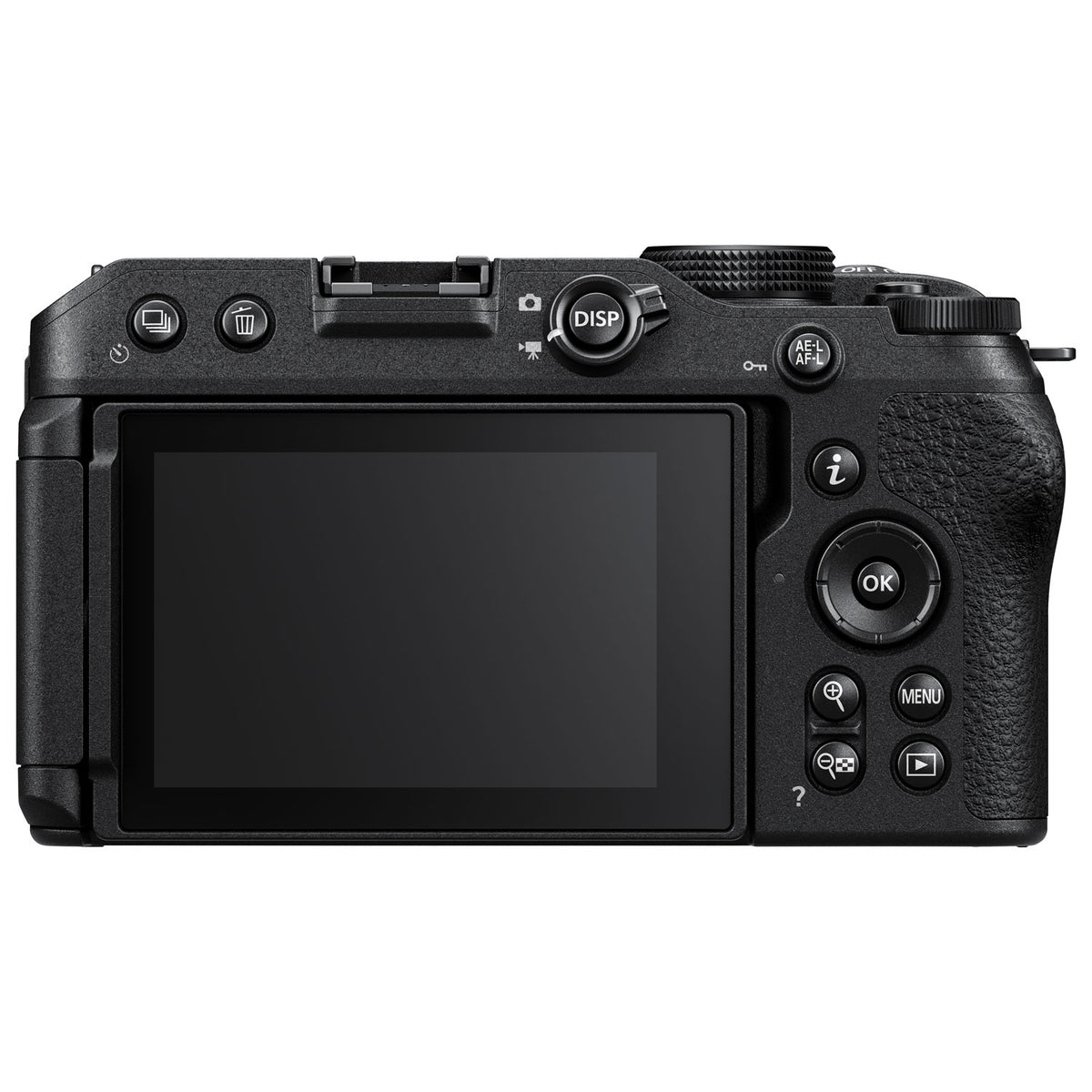Nikon Z30 - Kit 16-50mm VR vista trasera con pantalla