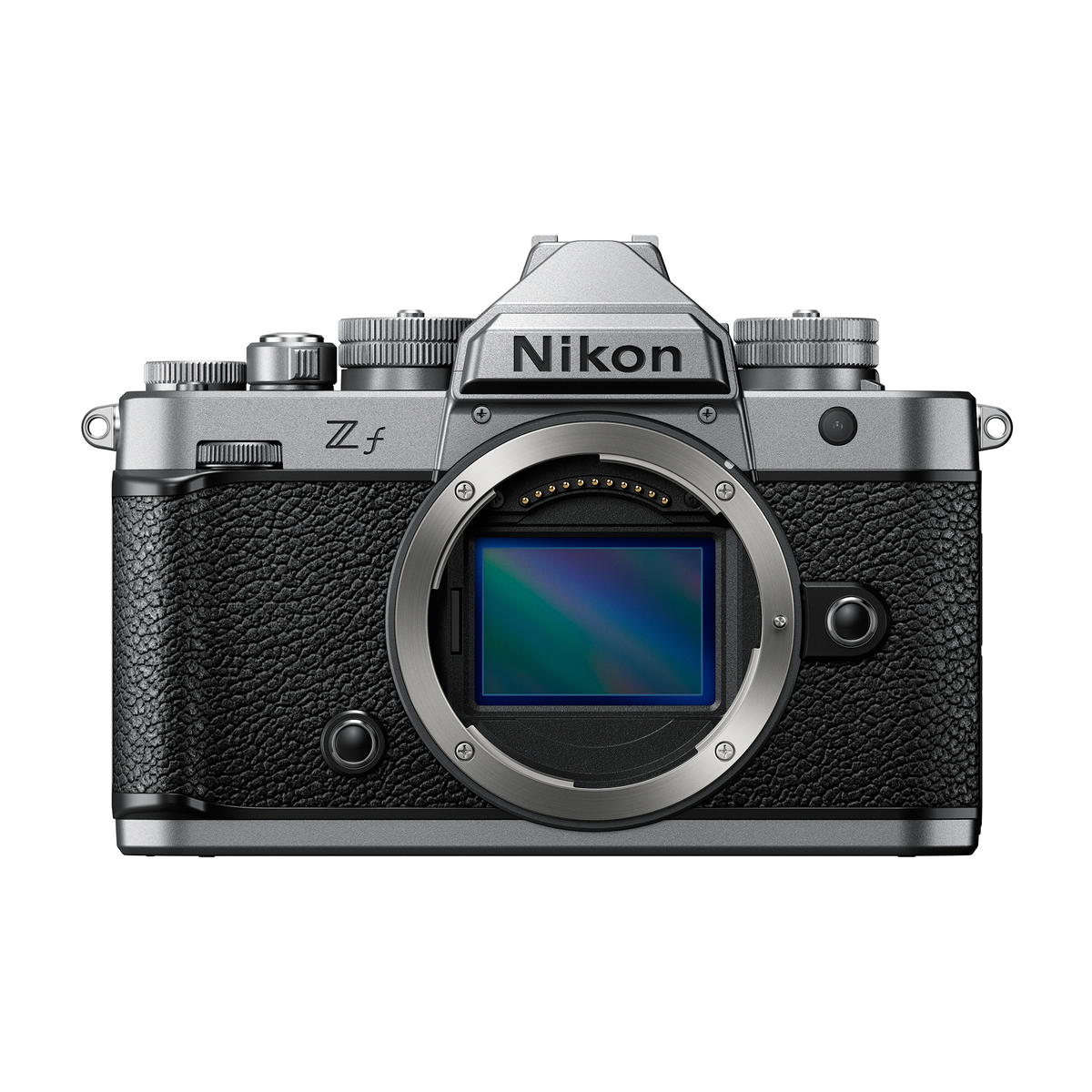 Nikon Zf - Full Frame retro 24,5 MP plata vista frontal