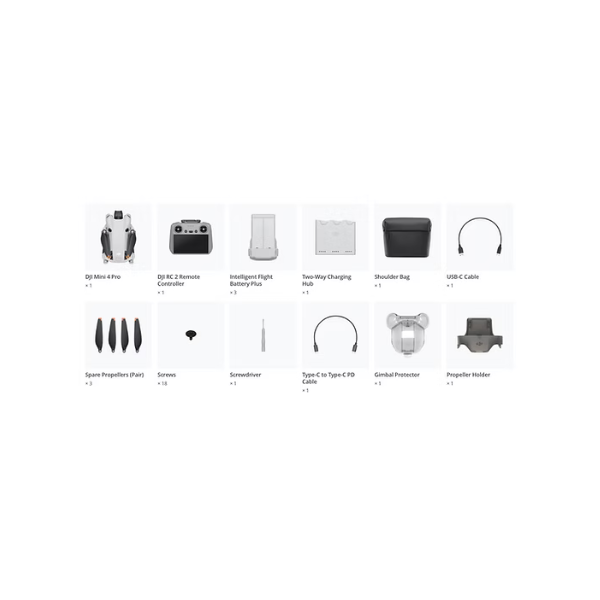 Drone DJI Mini 4 Pro (RC 2) + Combo More fly Plus