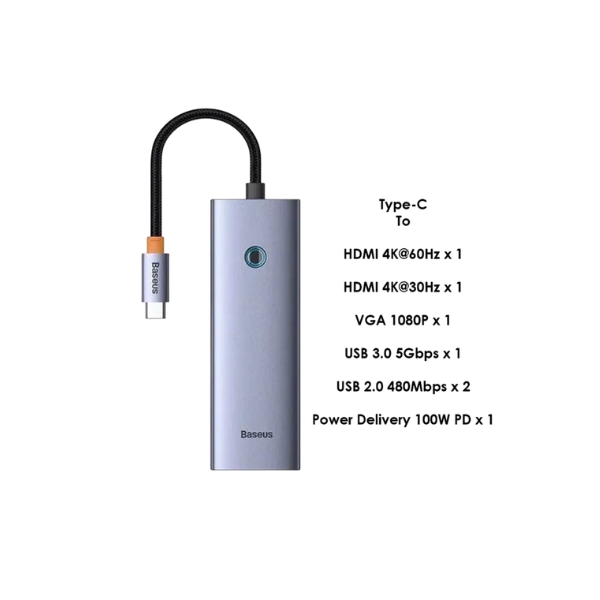 Hub Baseus PortalJoy Series 7-Port Triple-Display