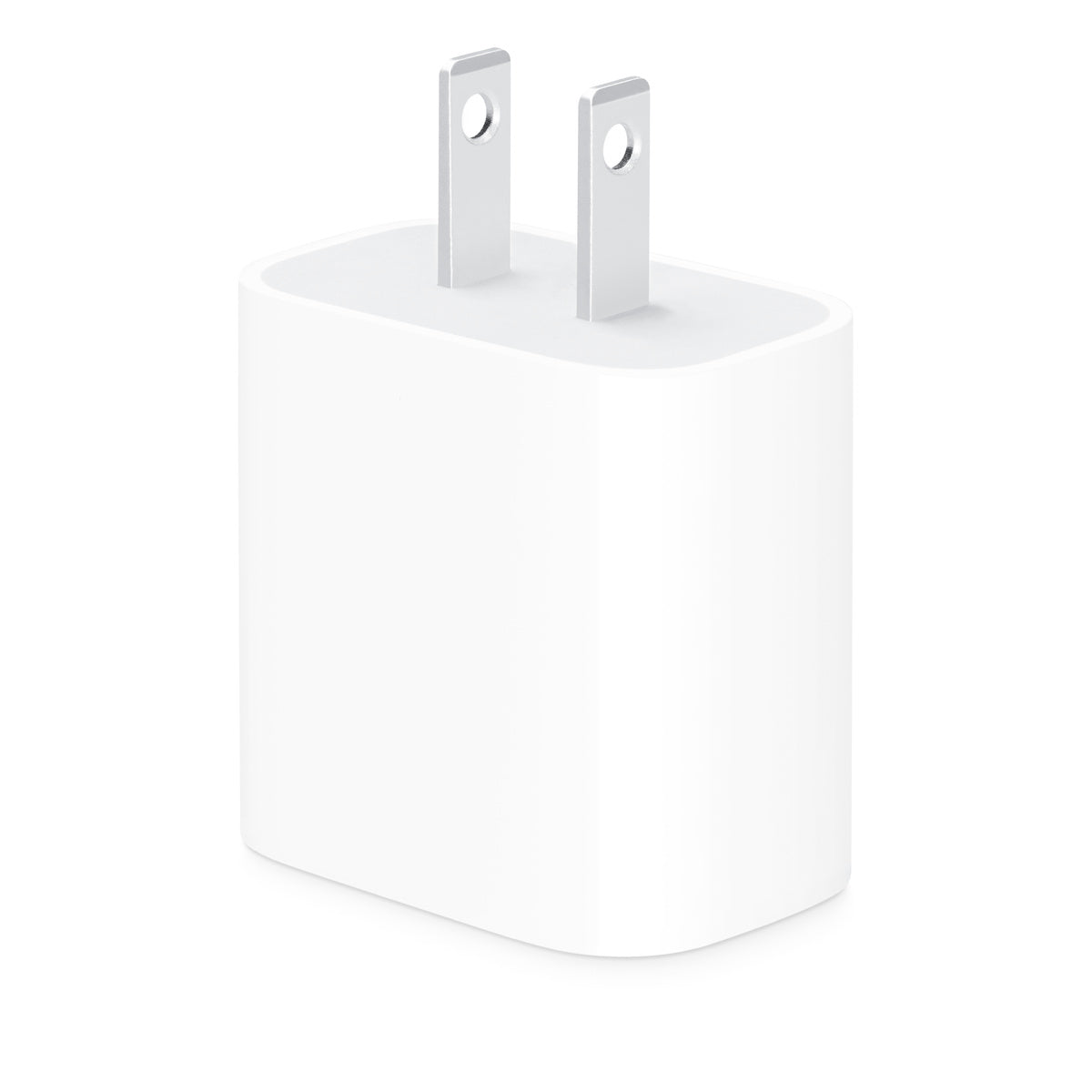 Cargador Apple USB-C de 20 W, vista en ángulo