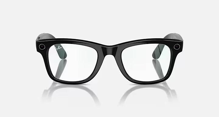 RayBan Meta Wayfarer - Shiny Black/Clear