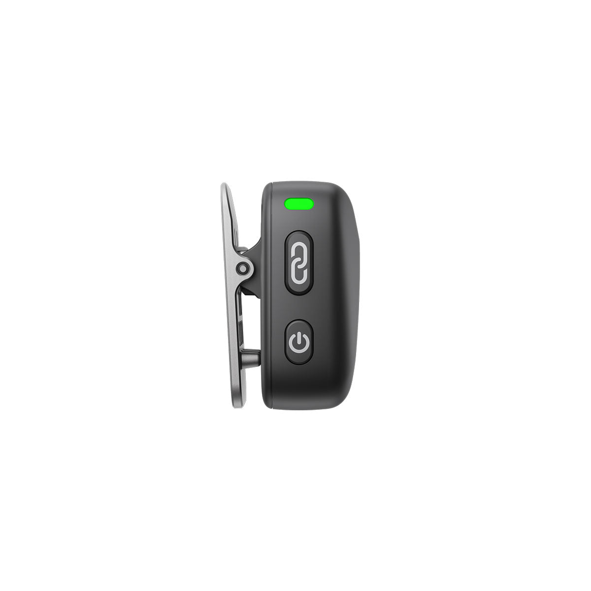 DJI Mic Mini transmisor negro - vista lateral