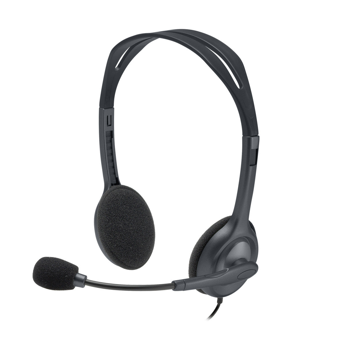Auriculares Logitech H111 con micrófono, vista frontal