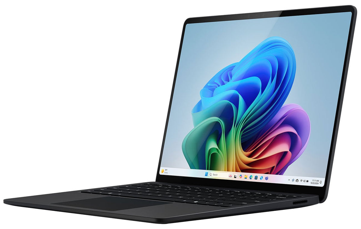 Microsoft Surface Laptop 13.8 negro vista frontal derecha